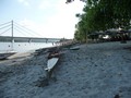 Novi Sad Beach mit Donaubrücke